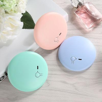 China Sale Portable Lighted Pocket Led Mirror For Makeup Rechargeable Small Round Led Mirror Lights Pocket Mirror for sale