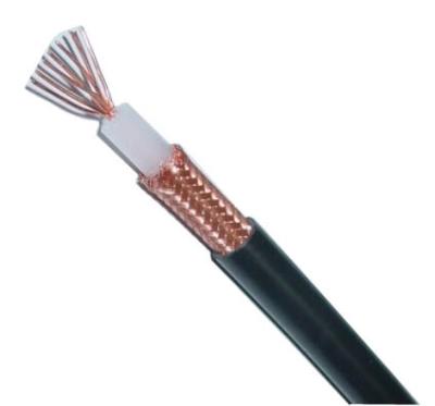 China Black Low Loss PE Foaming Coaxial Cable With Iso9001 Rg 213 Copper Cable Rg213 for sale