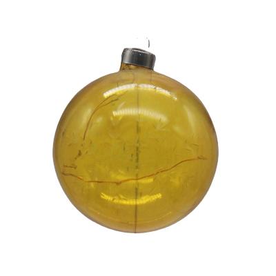 China 2023 Unlimited Hot Selling Christmas Decoration Holiday Decoration Hanging Gold Grain Glass Ball LED Hanging Gifts for sale