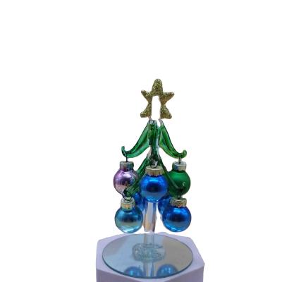 China Europe 2022 Pack Christmas Ball Christmas Tree New Year Festival Party Home Decor Ornaments Gifts Glass Christmas Tree for sale