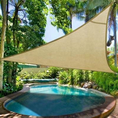 China Life-Durable Long Sun Shade Sail Rectangle Triangle Outside Parking Car Pool Shade Sail Waterproof for sale