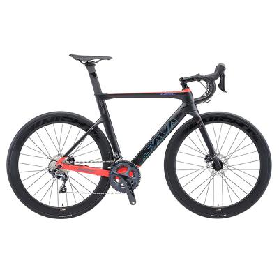 China 2022 New Design Full Carbon Fiber 22 Speed ​​Disc Brake Road Bike 700c Carbon Fiber Road Bicycle High Quality for sale