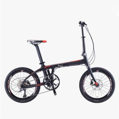 China Hot Sale Adult 20 Inch 9 Speed ​​Folding Bike Hot Sale High Quality Mini Lightweight Compact Bike Urban Road Bicycle for sale