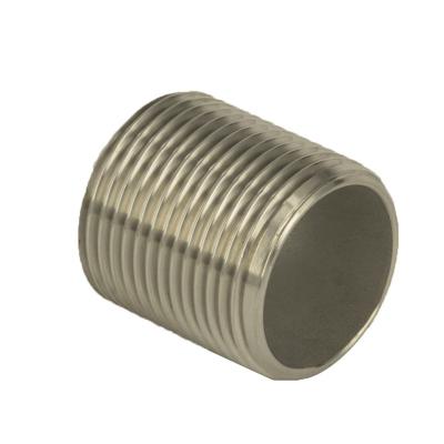 China SS 304 & 316 Nipple Nipple Male X NPT Male Thread Narrow Fittings NPT Threads Bsp/bspt/metric for sale