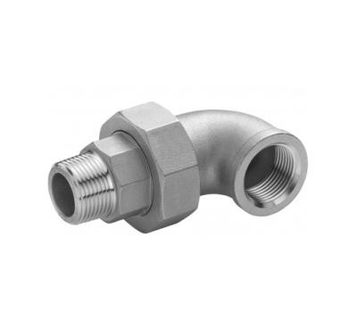 China SS 304 & Durable 316 High Quality Using Various Pipe Fittings Union Elbow MF Union Pipe Fitting for sale