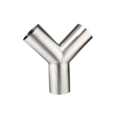 China SS 304 Stainless Steel Tees Pipe Welded Threaded Tube Fittings Factory Manufacturer Ytype Tee Polished Stainless Steel Ss304 304l 316l for sale