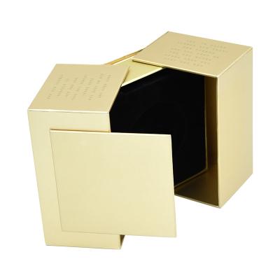 China Two Door Cube Recyclable Custom Cosmetic Paper Packaging Box Makeup Boxes With Logo for sale