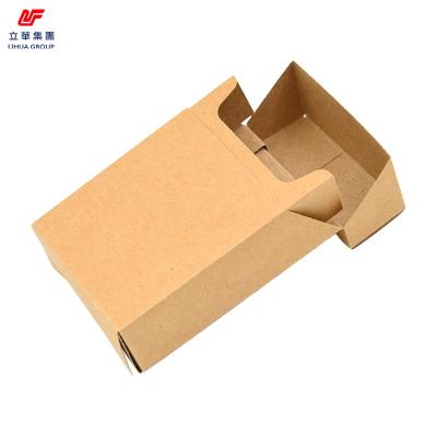 China Recyclable Brown Craft Cardboard Boxes Packaging Paper Disposable Hemp Custom Cigarette Box for sale