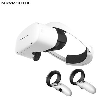 China MRVRSHOK Cheap Factory Price Metaverse 3d Virtual Reality VR Glasses/ VR 2 controller Headset All in One VR Headsets Controller for sale