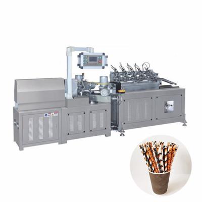 China Food Grade Paper Bubble Tea Straws Production Line Hotels Paper Drinking Straw Making Machinery. for sale