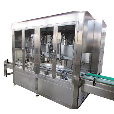 Cina JYD 18L automatic food weighing filling machine for edible oil facial cream paint and lubricating oil in vendita