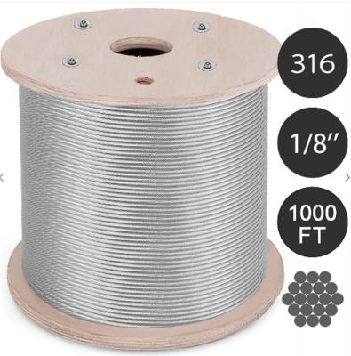 China 306/304/316 stainless construction, galvanized steel wire rope sling for steel wire rope hoist cheap price for sale