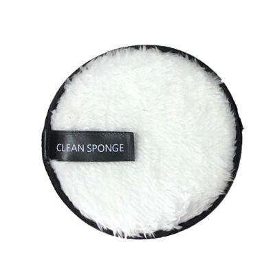 China Ficial Sponge OEM Customized Wholesale Cosmetic Microfiber Cotton Pads Makeup Remover Facial Pad for sale