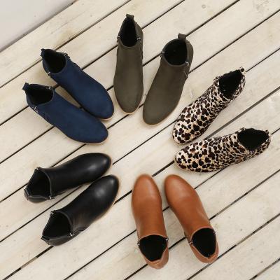 China 2019 Anti-odor factory price cheap suede boots for women winter ankle boots retro short shoes for sale