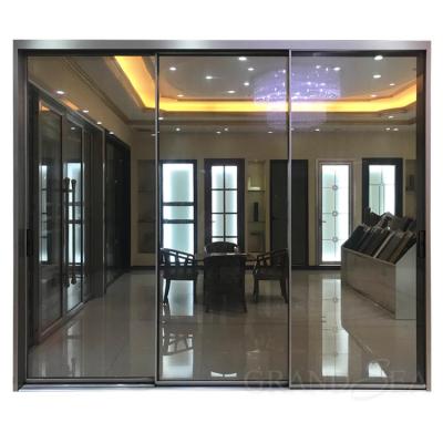 China Sliding narrow frame sliding shoji european aluminum glass sliding door for veranda balcony for sale