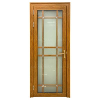 China Modern Custom Waterproof Frosted Glass Aluminum Profile Swing Shower Door For Home for sale