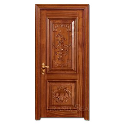 China Easy Installation Craftsman Solid Wood Door in Seychelles Coastal Gold Oak for Family Bedroom Front Door for sale