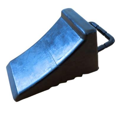 China Parking Wheel Rubber Chock With Handle for sale