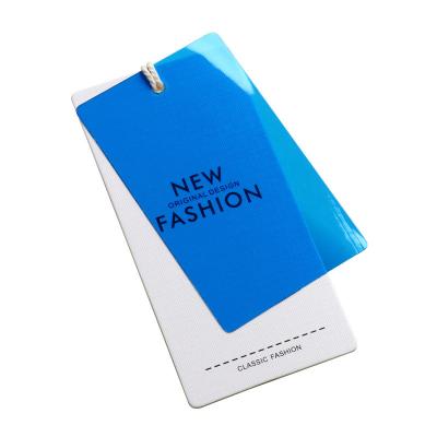 China Recyled Customized Factory Wholesale Plastic Material And Paper Rectangle Shape Colorful Personal Tag Label for sale