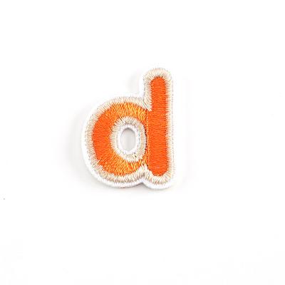 China Handmade Letters Patch Customized Embroidery Patch Iron On Embroidery Patches Clothing Label for sale