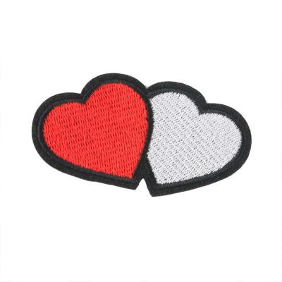 China Custom Sustainable Heat Press Badge Embroidery Patch Iron On Patch Applique For Apparel Patch for sale