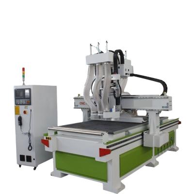 China High Quality Building Material Stores 1325 CNC Router Wood Cutting Atc CNC Machine For Cabinet Door Wood Discount Price for sale