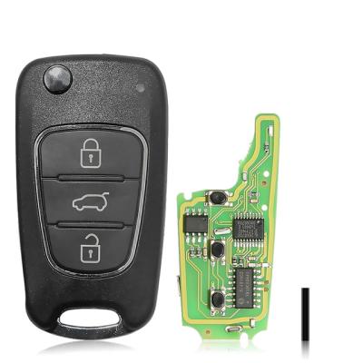 China Many 5pcs English Cars Xhorse XNHY02EN Wireless Remote Flip 3 Key Buttons Per Lot for sale