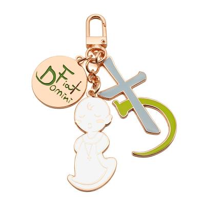 China Custom 2d metal pendant hard enamel cheap key chain manufacturers gold plated key chain manufacturers 3d key chain / for sale