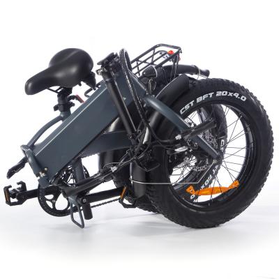 China Custom accolmile 20 inch 2022 aluminum alloy e-bike foldable adult electric bike 48V 750w 1000w folding fat tire ebike e bike for sale