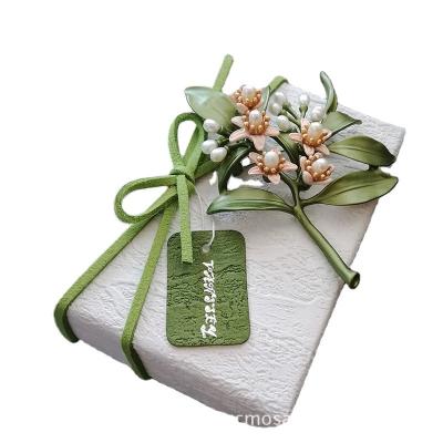 China Recyclable Gift Box / Cardboard Paper Wedding Gift Box Beautifully Decorated Packaging With Ribbon / Paper Box for sale