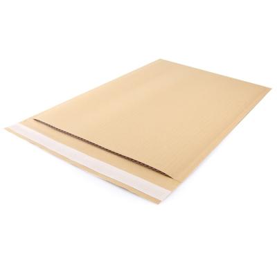 China Eco-Friend Self Adhesive Compostable Recycled Corrugated Paper Mailer Customizable Mailing Bag for sale