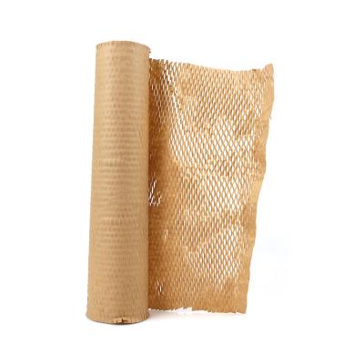 China Customized Recyclable Honeycomb Packing Mailer Honeycomb Cushioning Packaging Paper Roll for sale