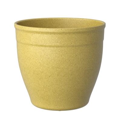 China Pioneera Flower Pots Various Sizes 18cm Plant Pots Eco Plant Fiber Modern Rice Husk Wholesale Home Indoor Indoor Outdoor Pots for sale