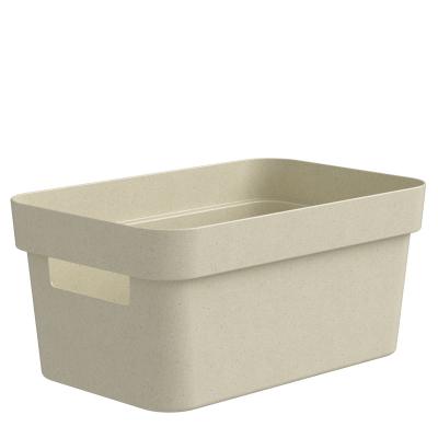 China Pioneera Eco Modern High Quality Storage Box Made Of Plant Fiber Rice Husk Desk Organizer Durable Sundries Desk Storage Boxes for sale