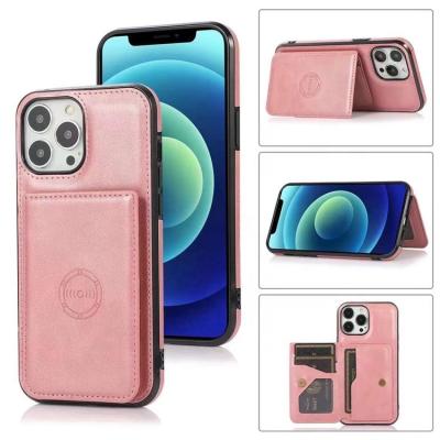 China Shockproof For iPhone14promax Wallet iPhone14promax Wallet iPhone14promax Phone Case 13pro High-Grade Leather Folding Stand 11 Plug-in Card 12 Business Magnetic Suction xs for sale