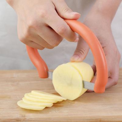 China Viable Home Kitchen Banana Chips Chips Ginger Cheese Potato Chips Slicer Ginger Cutter Maker Instrument Fruit Vegetable Tool for sale