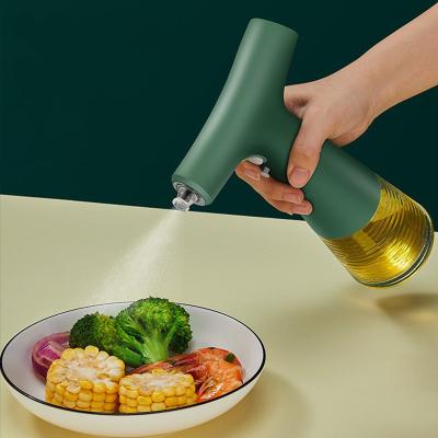 China 2022 New 240ml Kitchen Vinegar Frying Oil Organic Kitchen Spray Glass Bottle Sustainable Electric Healthy Fuel Spray Bottle for sale