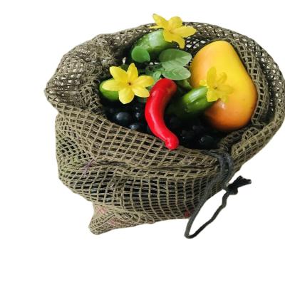 China Tianbin Product Recyclable Bag Set Organic Cotton Mesh Reusable Organic Cotton Produce Bag for sale