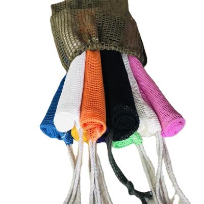 China Recyclable Fruit Basket With Net Cover Fruit Basket Net Cover Shoes Packaging Drawstring Bamboo Net Bag for sale