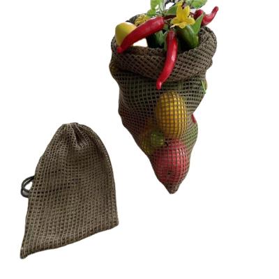 China Tianbin Recyclable Net Gift Sack Mesh Bag For Grapes for sale