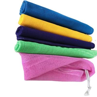 China Reusable Hot Selling Vegetable Bags Produce Reusable Cotton Mesh To Produce Bags With Drawstring for sale