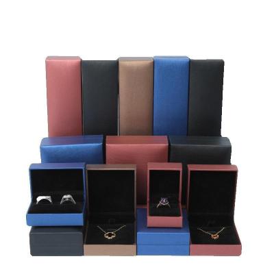 China Handmade Various Color Cardboard Jewelry Box Matte Laminated Paper Jewelery Packaging Magnet Closure for sale