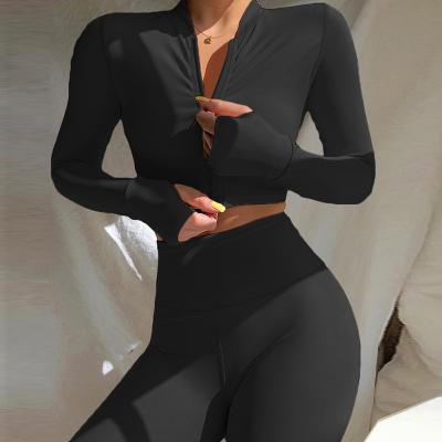 China Thoughtful Quilting Workout Clothing Women 2 Piece Set Breathable Sport Wear Woman Set Hollow Elastic Fitness Sports Suit Yoga Set for sale