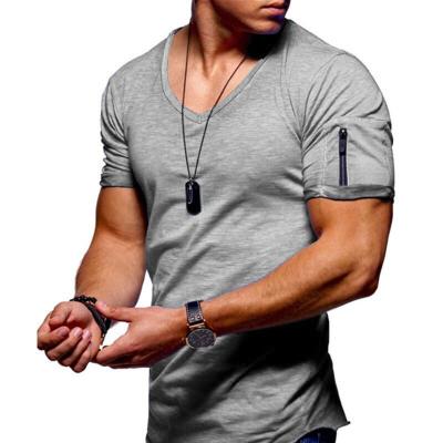 China hot men mens sweatshirt OEM sale Anti-wrinkle cotton sweatshirt casual short sleeve wholesale casual T-shirt side split T-shirt quantity custom anti-wrinkle for sale