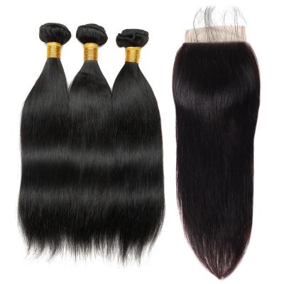 China Cheapest seller 12a peruvian grade body wave virgin hair human hair bundle with closure brazilian hair weaves for black women for sale