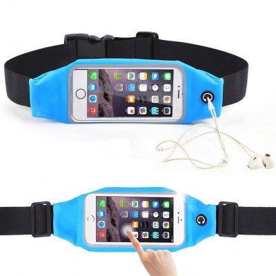 China Custom Logo Pack Water Proof Outdoor Running Pouch Touch Screen Moilbe Walking Recycling Phone Fanny Belt Sport Waist Bag for sale