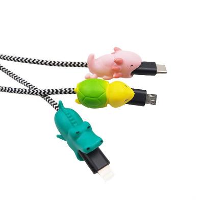 China Newest Cute Cartoon USB Cable Bite Animal Mobile Phones Accessory For IPHONE Cables Protective Cable Bite Protector for sale