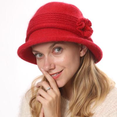 China COMMON Winter Hats For Woman Knitted Hat Women'S Warm Slouchy Hat Female Bucket Beanies Hat for sale