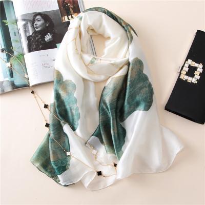 China Korean Luxury Silk Women's Scarves Custom Made Chinese Silk Scarf NS039 for sale