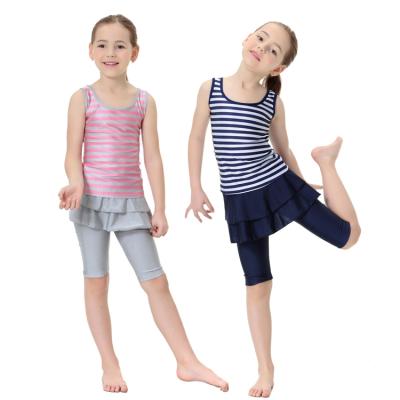 China Muslim Girls Anti-UV Islamic Swimsuit for Kids Muslim Swimwear Children's Short Sleeve Islamic Swimwear for sale